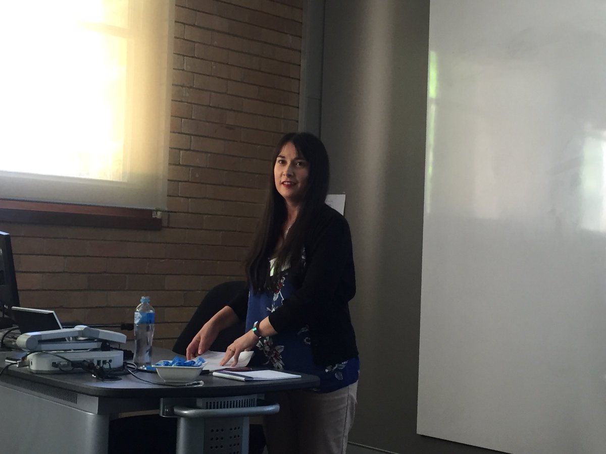 GosettiV's tweet photo. Now on: our very own #UNEFrench Dr Sophie Patrick @le_ningnangnong on  #Houellebecq Standing room only at the moment! @UniNewEngland @AuFrenchStudies #ASFS2018 https://t.co/PTUGNCSQQ2