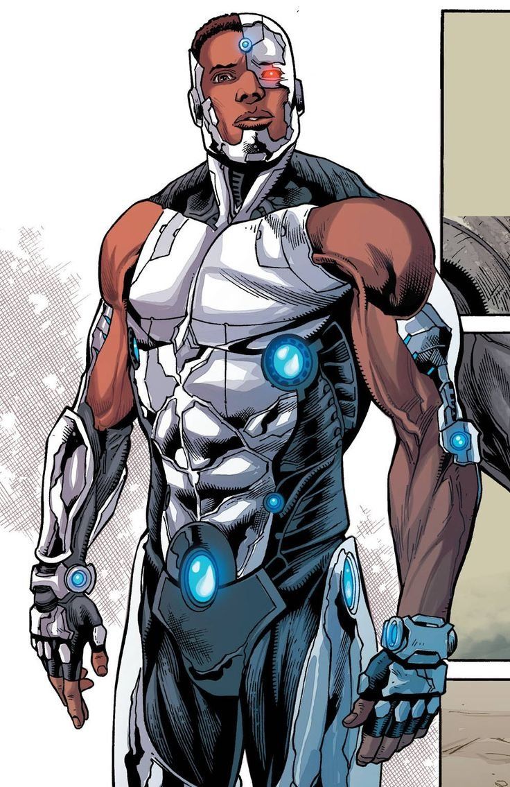 Victor Stone aka CyborgAbilities:Cybernetic enhancement gives him a plethora of abilities from superhuman abilities to technokinesis to the highest degree.Cyborg also has the ability to manipulate the multilversal force.Which allows him to draw power and teleport to any universe