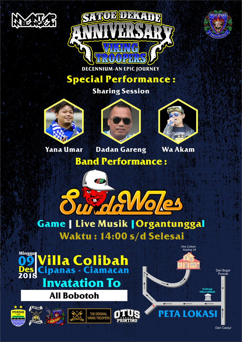MINGGU, 09 Desember 2018 at Villa Colibah/Kap. 24 Cipanas.. Wkt 14.00 s/d selesai... Assyyiiiikkk...