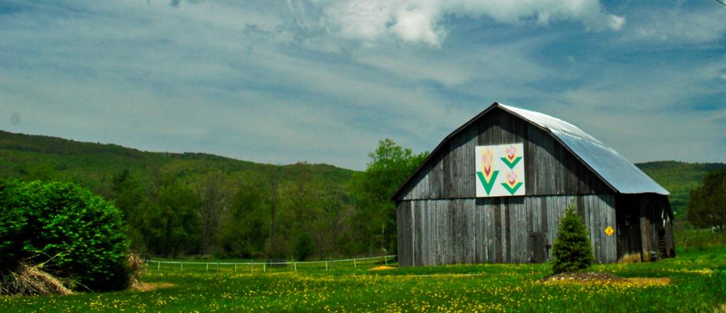 I like finding these barn quilts