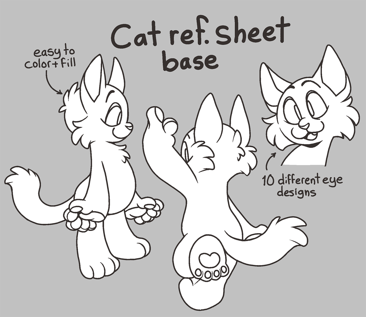 images Fursona Ref Sheet Base Feline cat cat reference sheet base.