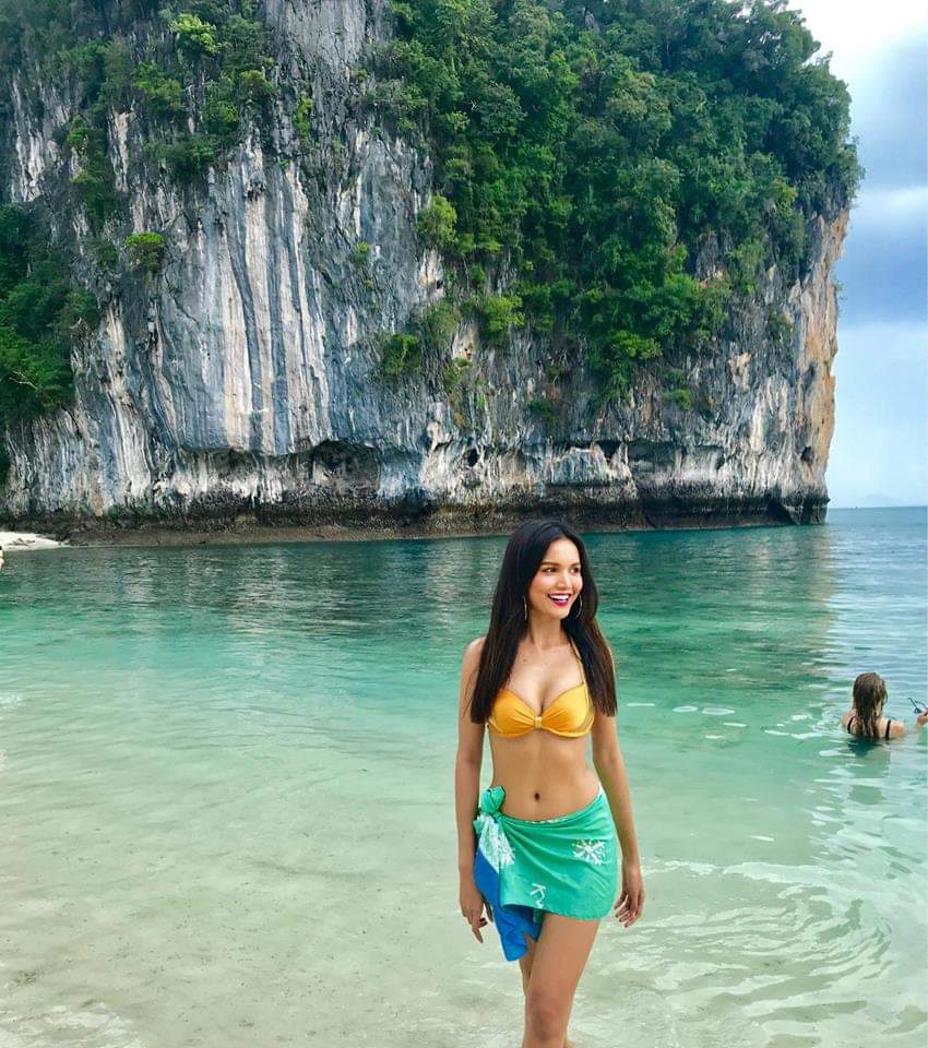 Noda31341635's tweet photo. Wow, so gorgeous with swimsuit 😍at #krabi 
Please support her😘😘 Gogo Cambodia 🇰🇭💛
#MissUniverseCambodia #MissUniverse #Nat_Rern #swimsuit #krabi #confidently
#Missunverse2018 #Bangkok #Thailand https://t.co/7wltFrie9c