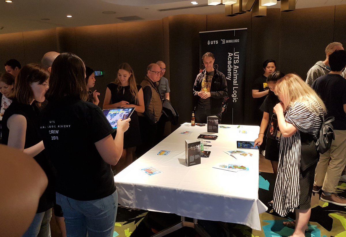 UTS_ALA's tweet photo. We loved seeing our 2018 alumni, Mathilde, Nicole and Ailisha, representing @UTS_ALA at the Women in AR/VR meet up! It was a great opportunity to show off Xploro and the incredible work our students have accomplished this year #AR #VR #women #xploro #utsala #applynow https://t.co/R0PigoB2Q8