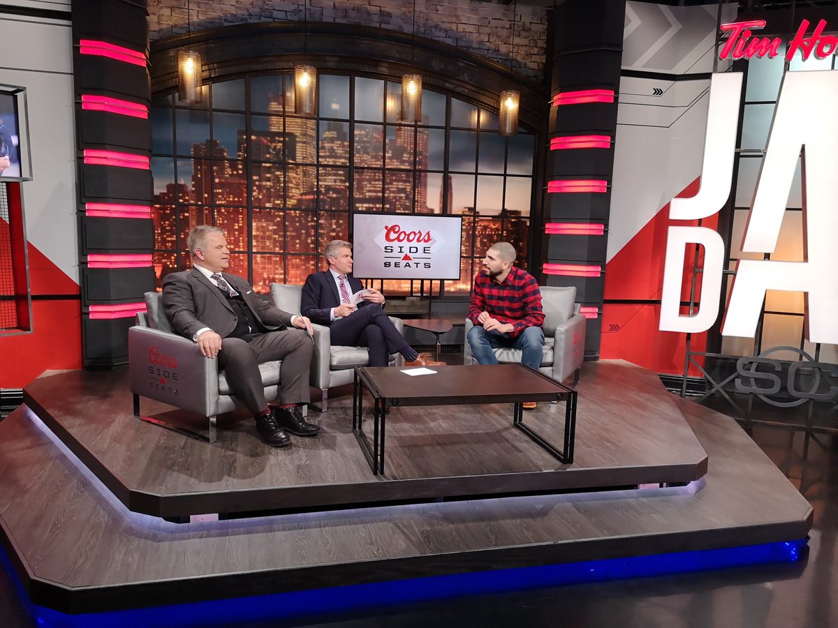 Excited for <a href="/JayAndDan/">Jay AND DAN</a> a few 🇨🇦 beauties suiting up <a href="/RodSmithTSN/">Rod Smith</a> and <a href="/arielhelwani/">Ariel Helwani</a> 🔥 🔥 coming at 12 #JayAndDan