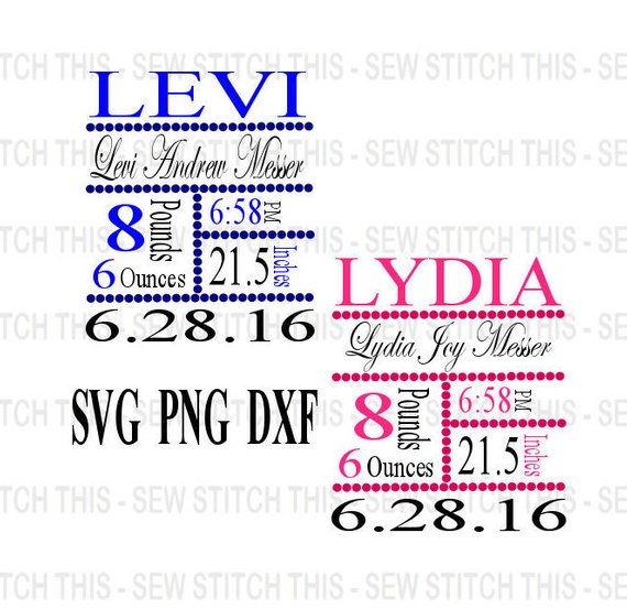 Free Free 196 Baby Birth Announcement Svg SVG PNG EPS DXF File