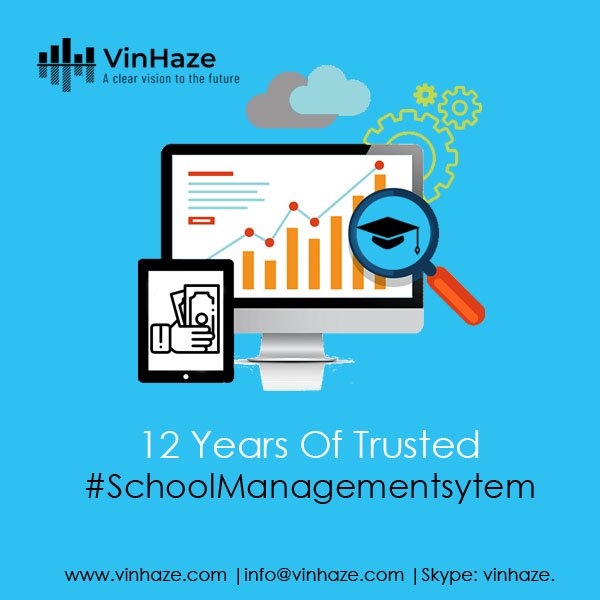 Vinhaze 12 Years Of Trusted Software For Schoolmanagement Proven Track Record Of Successful Implementation And Results From Various Top Schools Schoolapp Schoolerp Onlinesoftware Cloudcomputing T Co Iwyh0ofmgx