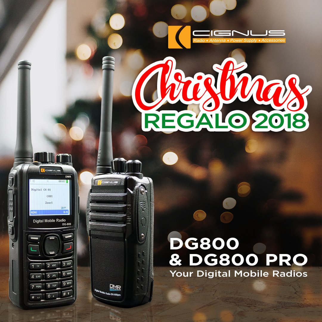 Making a list? Check out Cignus' Christmas Regalo 2018! 

Cignus Digital Mobile Radios are your secured, robust and reliable two-way radio partners - perfect giveaway this Christmas!

Cignus DG800: bit.ly/2KZ2b3U
Cignus DG800 Pro: bit.ly/2zVH7Y3

#Cignus