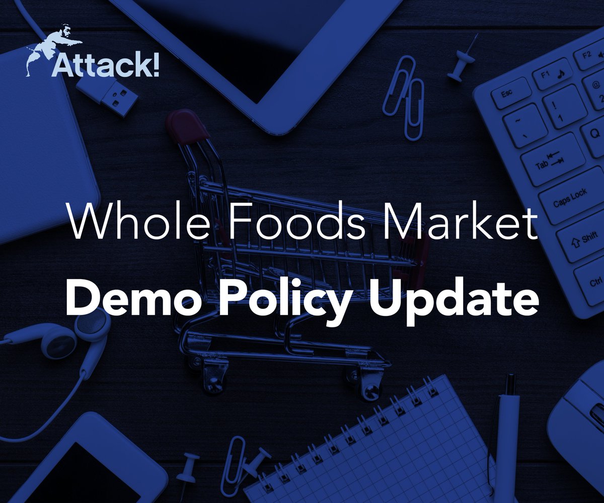 AttackEvents's tweet photo. Whole Food Market Demo Policy Update Whitepaper
Download Yours Today - https://t.co/eW90Icfutm
#marketingtips #wholefoodmarket #marketingevents  #guerillamarketing #eventmarketing https://t.co/aD3musr0On
