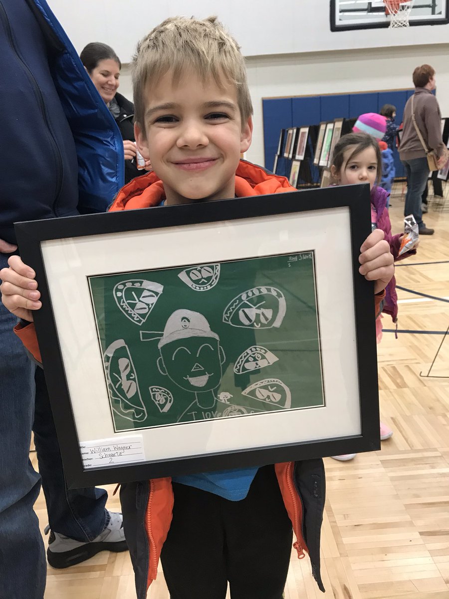 CEArtTeacher's tweet photo. What an awesome turn out for our CE art show! Thank you CE families for supporting the visual arts. @myccs @CarmelElemPTO #loveteachingart #cerocks #2018 #december #bestschoolever https://t.co/t9uSYI4YiD
