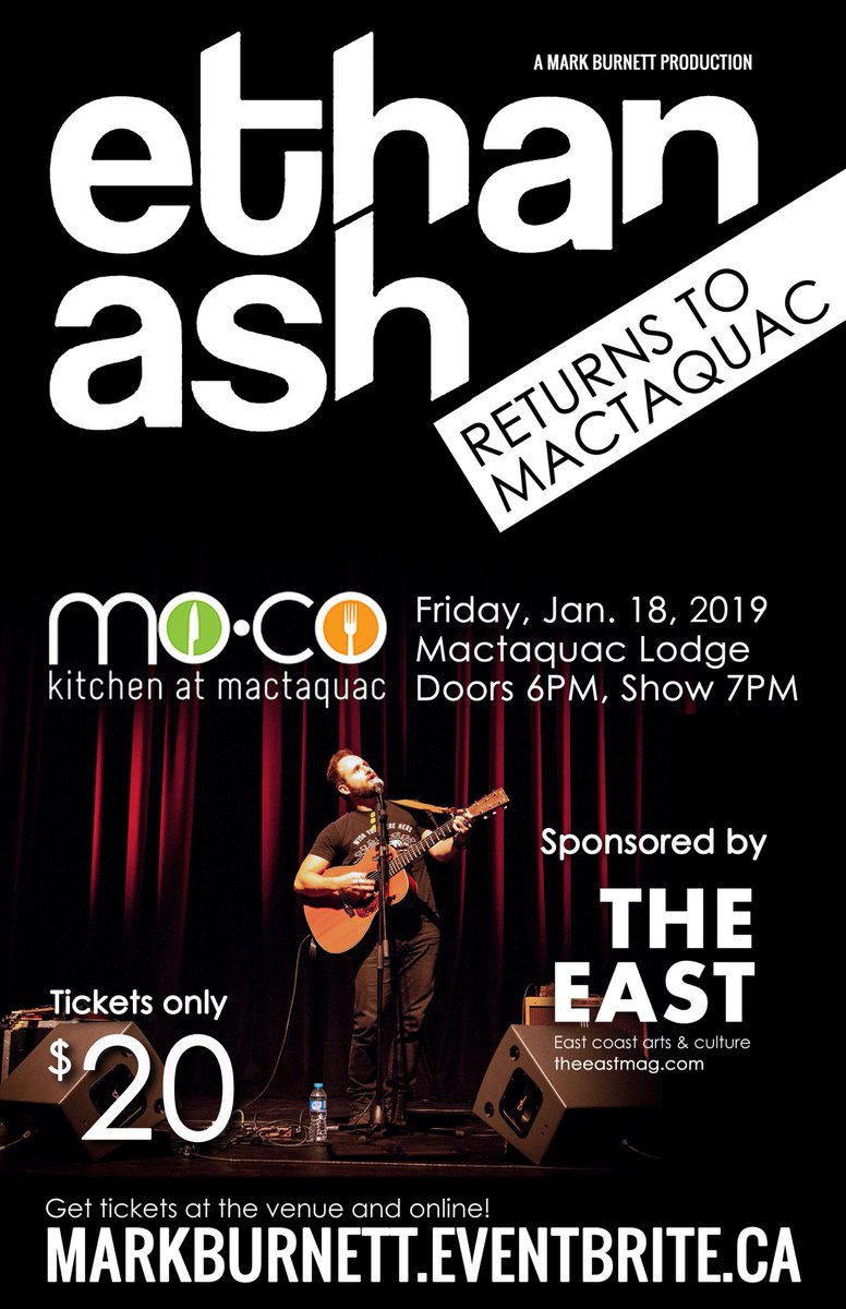 burnettisms's tweet photo. I'm coming hoooo-oooo-ooome, I'm coming hooo-oo-oo-oo-oooome to @MactaquacNB with @ethanashmusic! Jan. 18 at Moco Mactaquac. Tickets at https://t.co/AcIZ8qD6Ji 

#Fredericton #Mactaquac #explorenb #nbwinter #ethanash 

Sponsored by @TheEastMag https://t.co/PYghnm6Agt