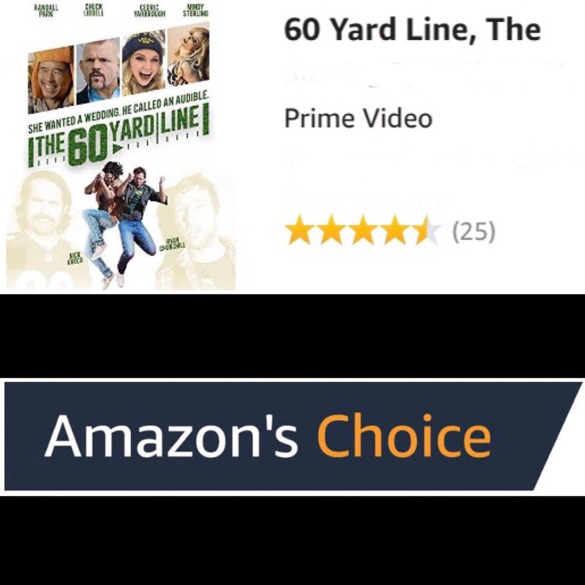 The60YardLine's tweet photo. Choice cuts. Beefy. Download. DVD. Buy. Rent. @amazonprimevideo 
Do you think people in the actual Amazon are like, “...there’s not any stuff here. It’s just bugs, monkeys, pumas, and wetness. Stop saying ‘just get it from Amazon ‘?” - #The60YardLine Staff
#movies
#comedymovie https://t.co/00jnjQ0PIH