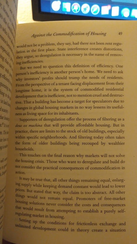 Now for some good ol' bashing of "filtering." I'm no economist but "in practice there are limits to the stock of old bldgs." Isn't the whole point of filtering to increase the stock?