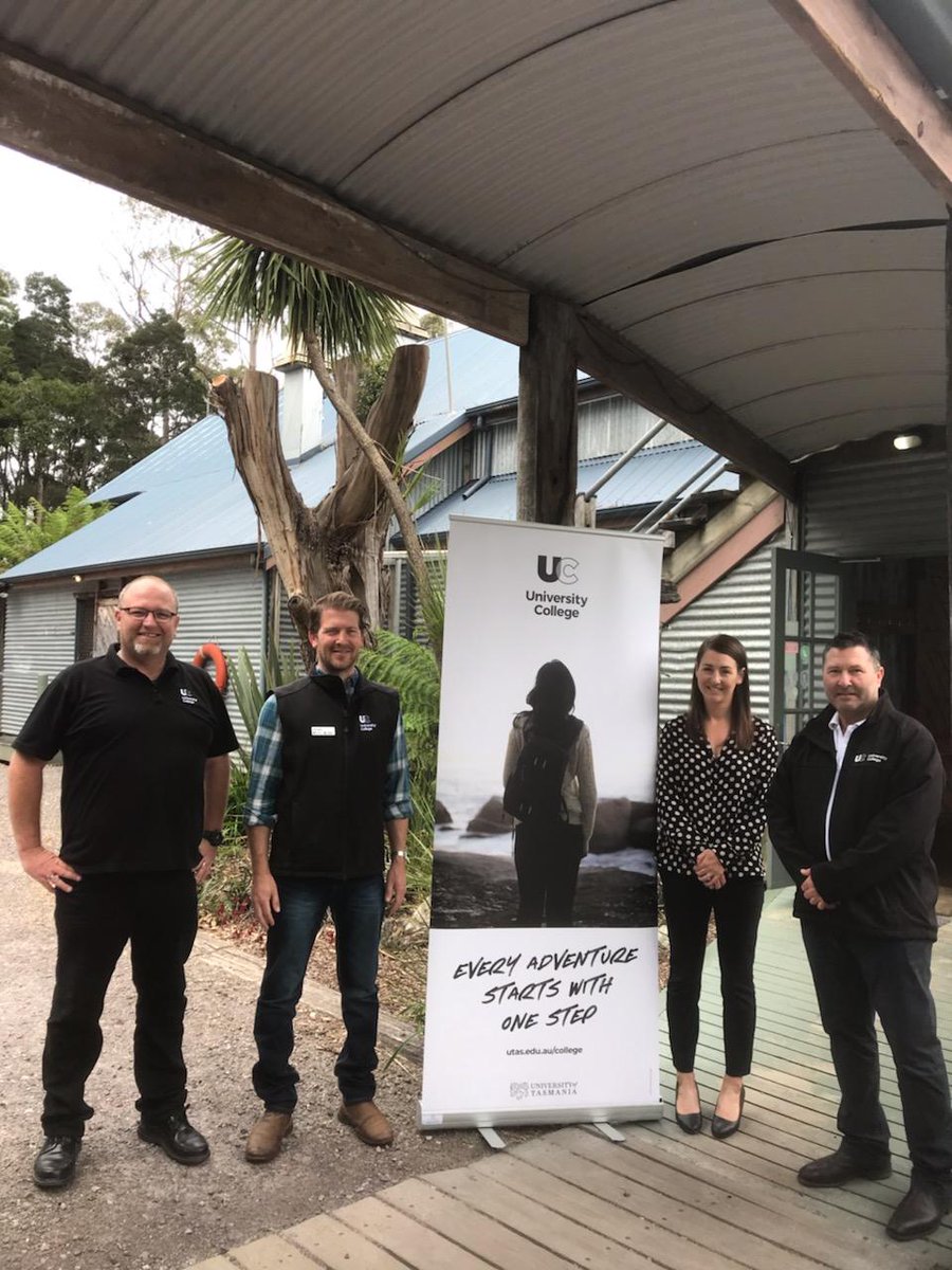 @UTAS_ #UniversityCollege roadshow tour in #Strahan today. Left to right: Me, Dr Chris Mabin, Alesha Harvey, and Jamie Mitchell. Was a treat and a pleasure to visit #Queenstown and #Strahan over the last two days. @UTASCradleCoast @utas_newsroom @westcoast_2025