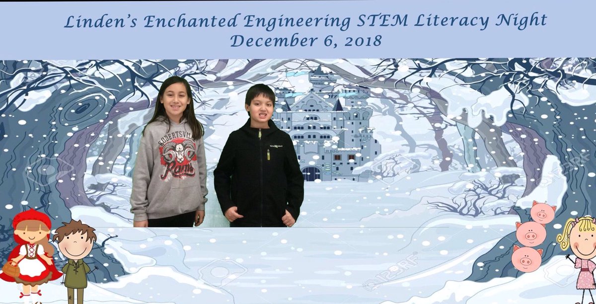 bucksortn's tweet photo. More #GreenScreen smiles at Linden’s #EnchantedEngineering event #FairytaleSTEM Truly a #Knight2Remember @LindenLion @ORSchools https://t.co/mYaufMDYMr