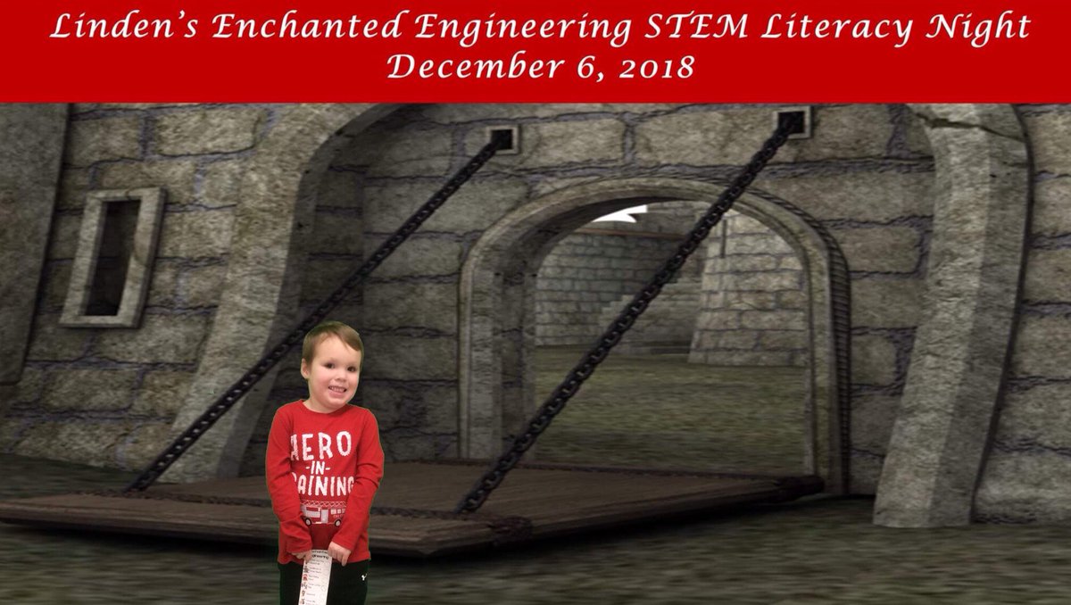 bucksortn's tweet photo. More #GreenScreen smiles at Linden’s #EnchantedEngineering event #FairytaleSTEM Truly a #Knight2Remember @LindenLion @ORSchools https://t.co/5nR1ZCPTjg
