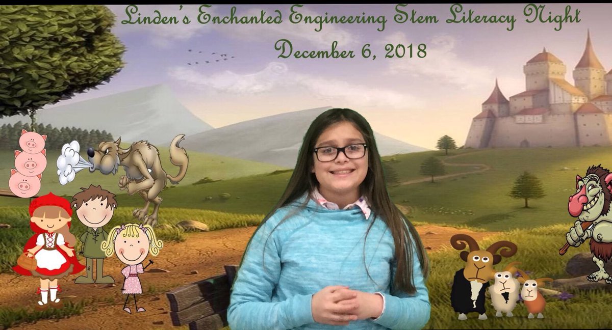 bucksortn's tweet photo. More #GreenScreen smiles at Linden’s #EnchantedEngineering event #FairytaleSTEM Truly a #Knight2Remember @LindenLion @ORSchools https://t.co/5nR1ZCPTjg