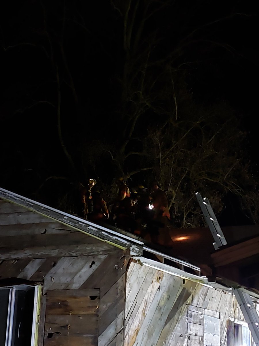Monitorfdwatch's tweet image. Working on Chimney fire training at an acquired structure.