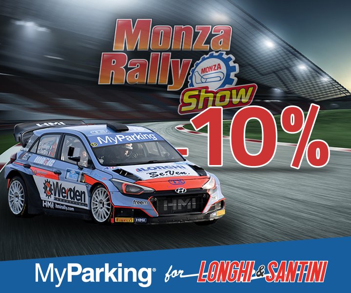Anche quest'anno #MyParking è sponsor ufficiale della coppia #LonghiSantini al <a href="/MonzaRallyShow/">Monza Rally Show</a> e, per l'occasione, regala uno sconto del 10%!
Non perderti questo spettacolo: il motore del campione <a href="/Piero_Longhi/">Piero Longhi</a> è già su di giri! Ti aspettiamo 🏁
#MonzaRallyShow <a href="/Autodromo_Monza/">Autodromo Nazionale Monza</a>