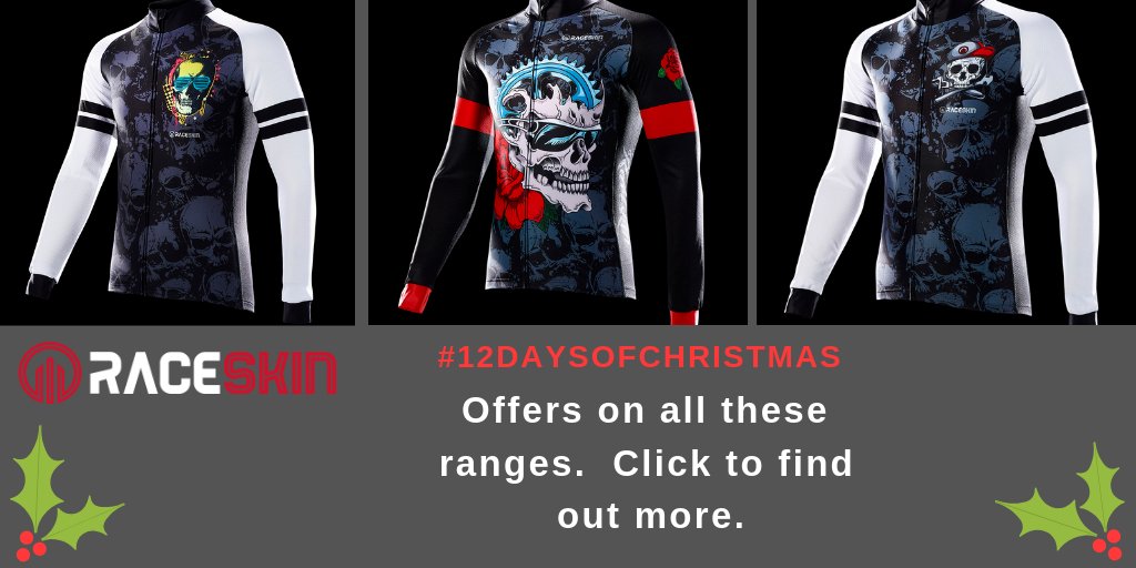 _RaceSkin's tweet photo. AWESOME DEALS on our cycle tops #12DaysofChristmas
Buy a long sleeve jersey and get a short sleeve FREE
OR
Buy a short sleeve jersey and get a Buff and Cap FREE
Click here to purchase - Just in time for Christmas
https://t.co/EbzjQhD8QX https://t.co/mk57hET70i