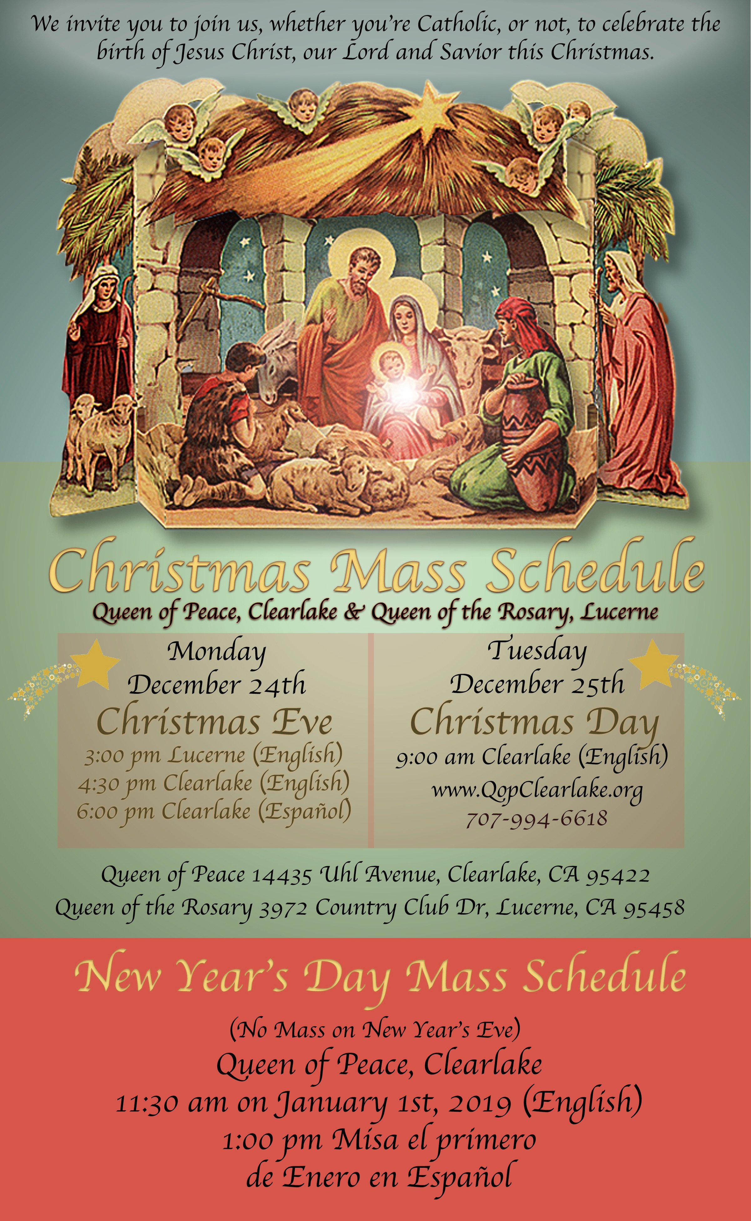 January 1 New Year&#039;s Day Mass