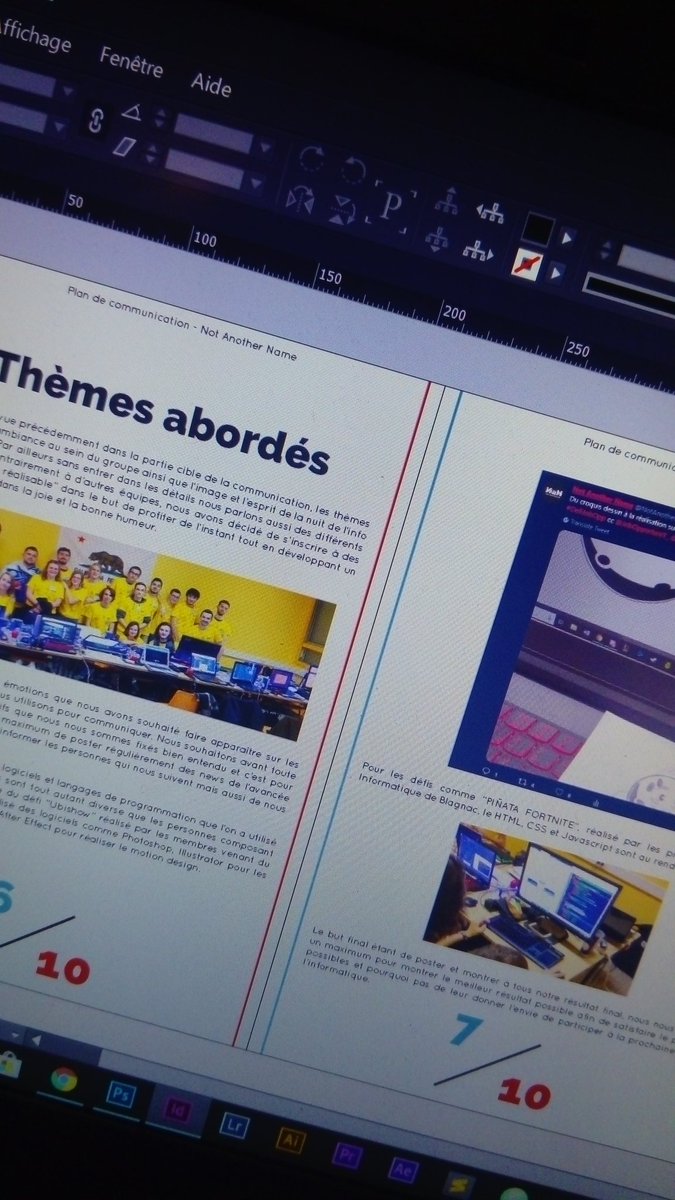 NotAnotherName1's tweet photo. Mise en page du plan de communication du defi de @JobOpportunIT_ ! #DefiJobOpp #nuitinfo https://t.co/6fyItaGE68