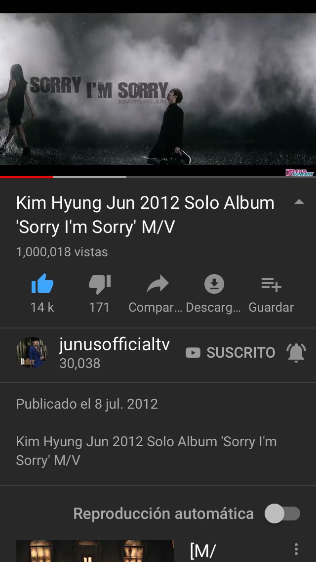 pattyrojas110's tweet photo. 1,000,018 vistas #SorryImSorry 😭😭😭😭😭😭🎉🎉🎉🎉🎉🎉👏🏻👏🏻👏🏻👏🏻👏🏻👏🏻👏🏻 por fin después de 6 años lo hemos logrado!!! Y se siente hermoso hacer esto por alguien Yam amado #KimHyungJun #Waiting4BabyJun https://t.co/2AqHTytIOo