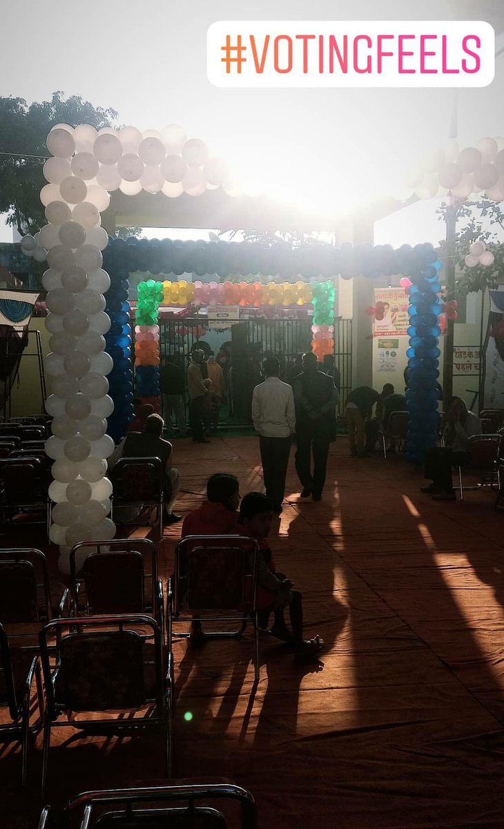 PokraKalpit's tweet photo. Casted my first vote today. Election booth was decorated really well. Thankyou @ceorajasthan for the great arrangements.
#votingfeels #docastyourvote 🙏🙌 https://t.co/W7PyqN88sU