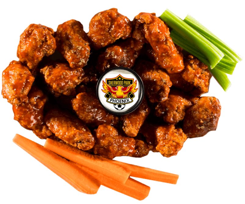 Thanks to Kevin and all the staff @wwinginthepark for your ongoing support of #ShPk #PhoenixMensSoccer. A great place to celebrate the latest win. #supportlocal #wildwings #strathco #sherwoodpark #community
