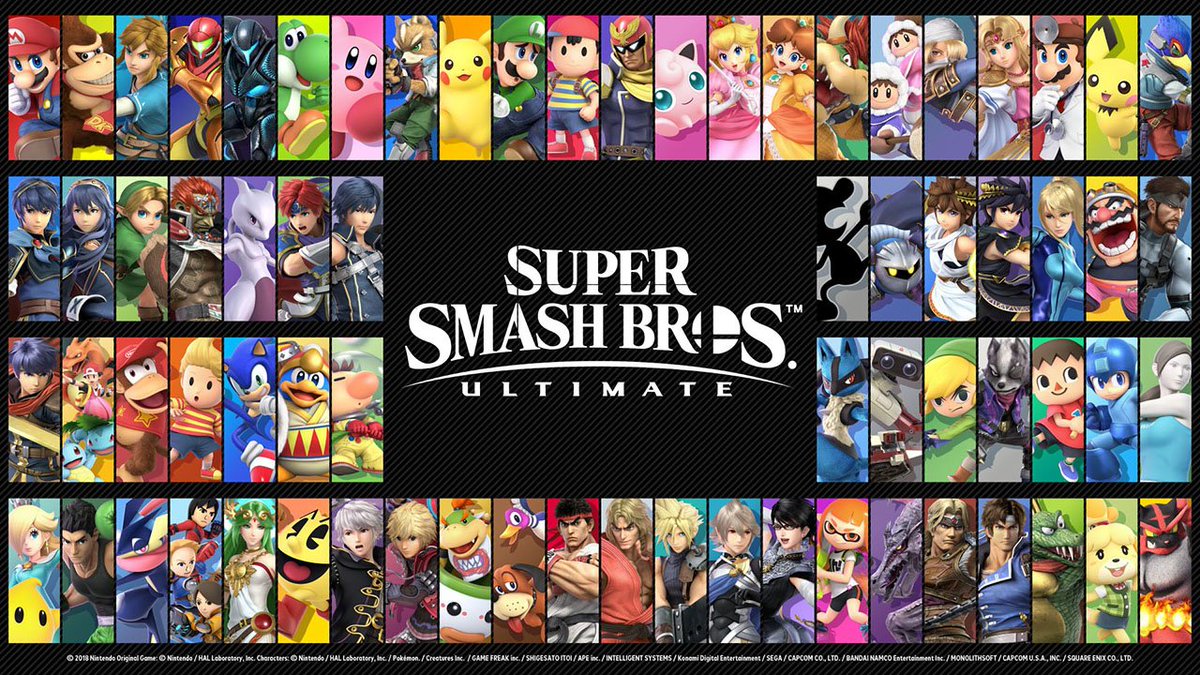 NintendoVS's tweet photo. The time has come! Super #SmashBrosUltimate is now available for #NintendoSwitch! Battle with more than 70 fighters from a wide range of genres and more than 20 years of gaming history. Which fighter will you choose first?
https://t.co/cYT5bOIwah https://t.co/Kuozd9fCqr