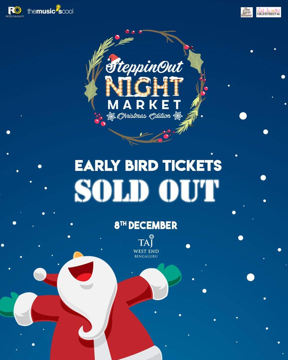 #Bangalore - We're sold out in the Early Bird category and there is no better joy than that. The next set of tickets are out. Buy them before they run out of stock.

Tickets here - goo.gl/1jSraX