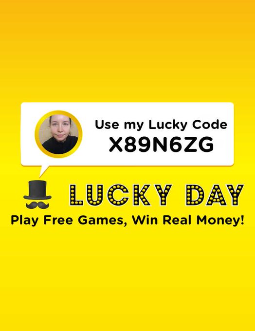 With @LuckyDayApp, every day is a chance to win real money and prizes by playing FREE games! Use my Lucky<a class="tags" target="_blank" title="On Twitter" href="/?out=eyJ0eXAiOiJKV1QiLCJhbGciOiJIUzUxMiJ9.eyJpYXQiOjE3MjI5MjU0NTIsImlzcyI6InR3cG9ybnN0YXJzLmNvbSIsIm5iZiI6MTcyMjkyNTQ1MiwiZXhwIjoxNzU0NDYxNDUyLCJyZWRpcmVjdF91cmwiOiJodHRwczovL3R3aXR0ZXIuY29tL0x1Y2t5RGF5QXBwIn0.y9g5Uy5V5rmYHn_CSaIDme1ElZC0N7LEiSY3vtplx2DyI2IKFSZSfopmiMbAQHXYTbnXS_lbFfhMH3pq5SGz8g">@LuckyDayApp</a><a href="/tag/lol"class="tags"><span>#lol</span></a><a href="/tag/refaceapp"class="tags"><span>#refaceapp</span></a>