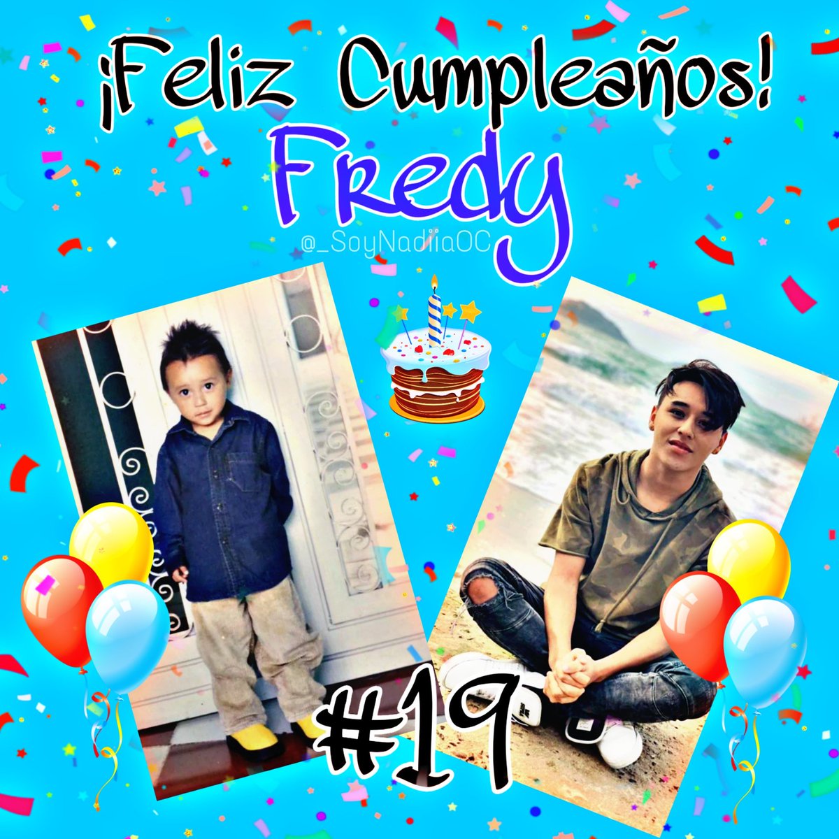 _SoyNadiiaOC's tweet photo. Feliz, Feliz Cumpleaños, te deseo yo a ti jaja.😅❤
Mi vidaaa ya son 19 añitos, diosssss, ya no crezcas, bueno sí, jaja te adoro y siempre te desearé lo mejor, eres una persona increíble.🎉🎁 Gracias por tanto!😭
#SquadLapilovers  #HBDFredy https://t.co/qlL41Bn4Yw
