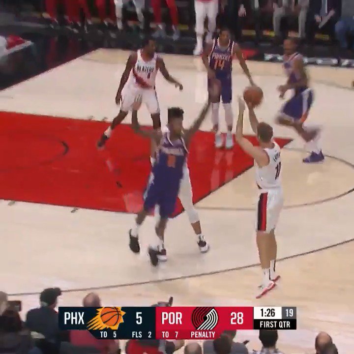 Jake Layman scores a career-high 24 PTS off the bench for the @trailblazers! #RipCity