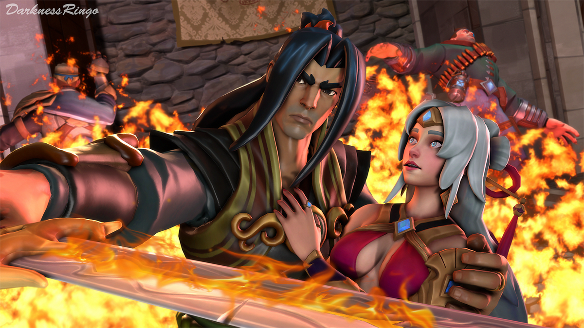 Protect the Priencess!
#SFM #paladins @PaladinsGame #lian #zhin #zhian