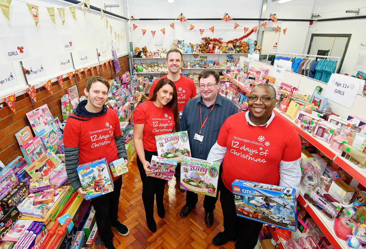 thesteampunkbee's tweet photo. We are supporting @WoodSt_Mission for our 4th day of Christmas whose mission is to improve the lives of children whose families are living on a low income. Look at all the toys that have been donated – incredible!  #TeamBrowneJacobson https://t.co/A9GKTIZjOu