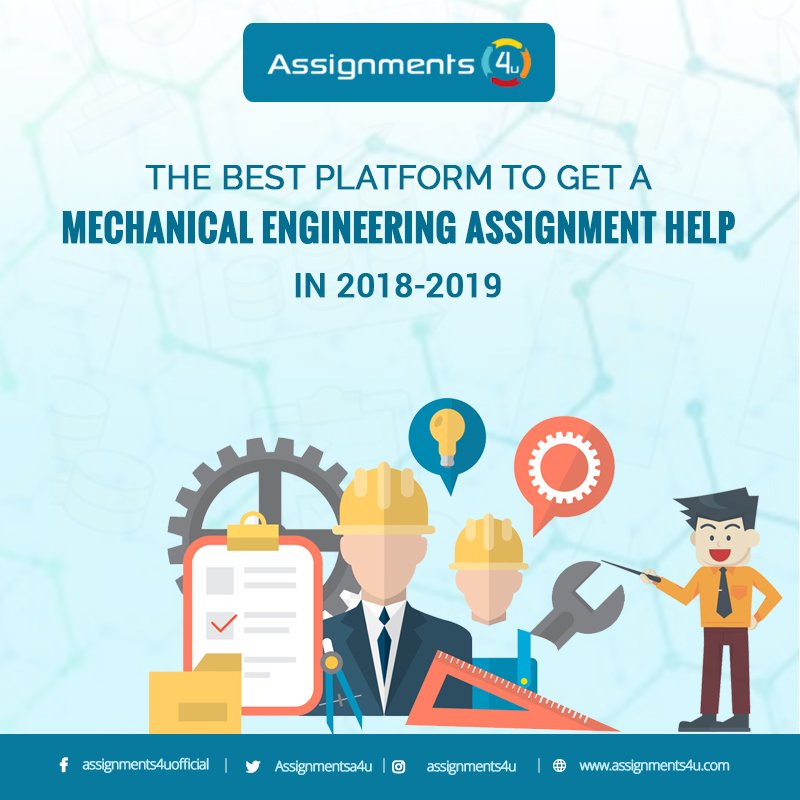 Assignmentsa4u's tweet image. Assignments4u is the best provider of online #Mechanical_Engineering_Assignment_Help! Try it out for yourself and feel the difference for yourself!, If you need help for quality assignments in Mechanical Engineering then visit 👉 bit.ly/2zO50R8
#assignment_help