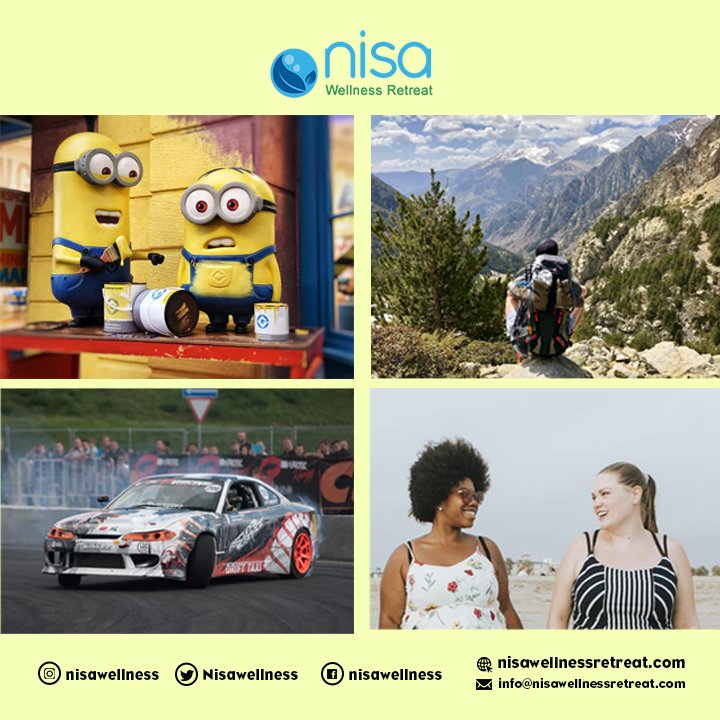 Nisawellness's tweet photo. Which of these are on your bucket list? A. Learning a new language B. Voice a cartoon character C. Hiking D. Drive a racing car.

#bucketlist #hiking #tgif #recreationactivities #recreation #activities #fun #massage #spa #cosmeticprocedure #correctivetreatments #bodycontouring https://t.co/TPWfwei5rg