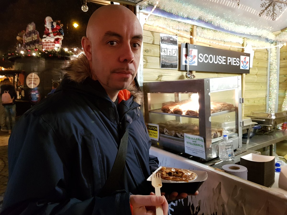 ExpatsL's tweet photo. Each year our Xmas Market is getting bigger and bigger ❤ and you can't miss Scouse pies! So delicious and traditional 😋😋 for thise who doesn't know profit from them is going to support HOMELESS people in Liverpool #supportlocal #stgeorgeshall #xmasmarket2018 #Liverpool https://t.co/8ZCVzd15qy