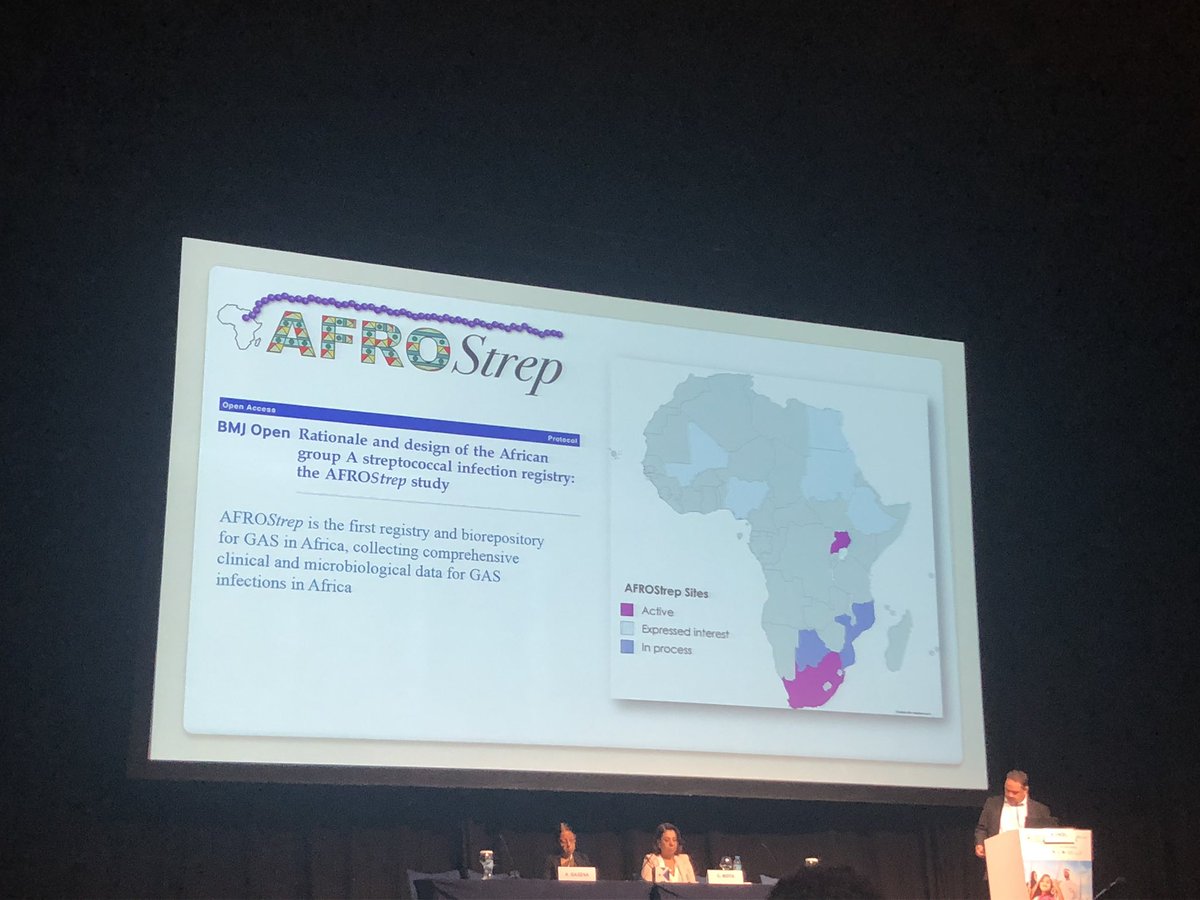 END_RHD_CRE's tweet photo. Prof Mark Engel from @UCT_news presenting on Strep A epidemiology at #WCC18 #endrhd. Reflects on parallels with smallpox elimination. Highlights the role of AfroStrep &amp; acknowledges contribution on @CrocoDylbert as part of his thesis collating baseline data. https://t.co/gPt5ijtrTA