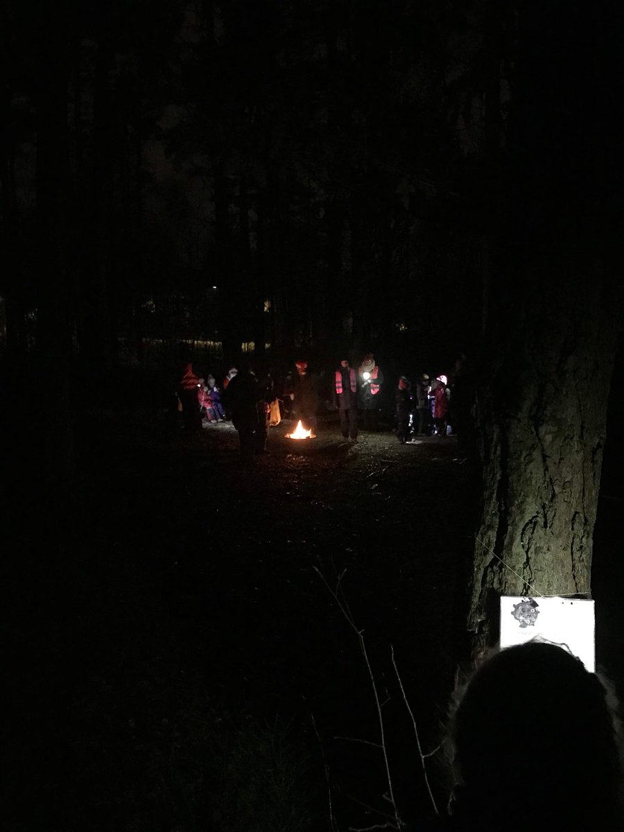 Förskoleklassens härliga tomtevandring i skogen. Bäst! #landamäreskolan #nulyftervi #byggabroar #biskopftw #förvarendaungesbästa