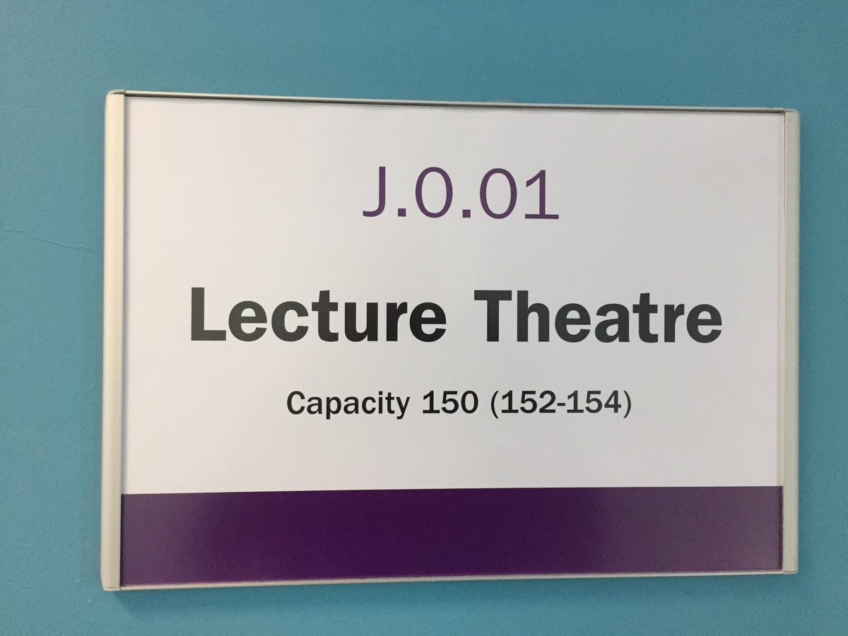 Here at Loughborough we no longer have any idea what the capacity of a lecture theatre is...