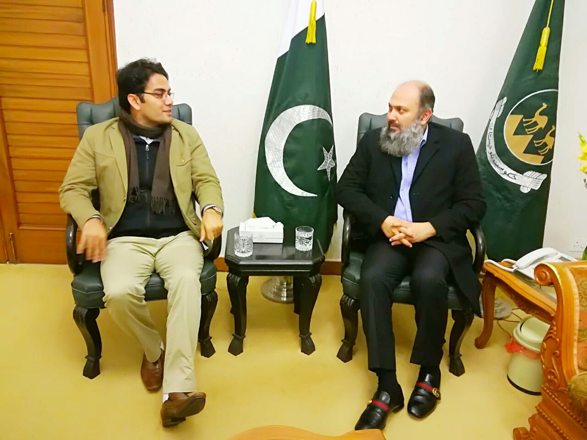 تويتر Kpk Updates على تويتر Special Assistant To Chief Minister Khyber Pakhtunkhwa For It St Mr Kamrankbangash Meeting With Honorable Chief Minister Baluchistan Mr Jam Kamal The Meeting Took Place