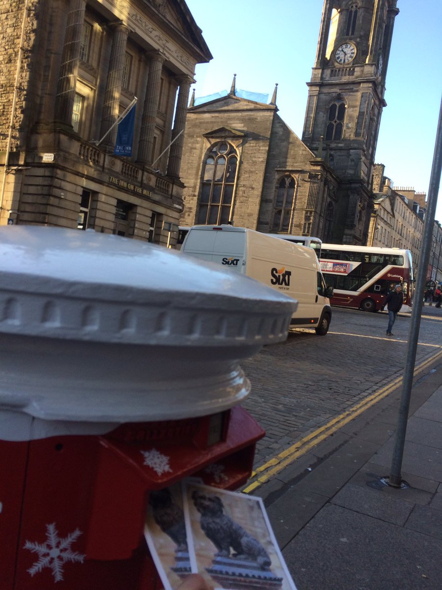 writerblighter's tweet photo. Breaking News... @bookpenpals postcards have just made it into one of the UK’s 4 Singing Postboxes. #Edinburgh @Toner_Tweets @sophiexc @biblioprof @LittlePlumstead @LittlePlumBooks #festivepostbox https://t.co/VPlPOGvaNW