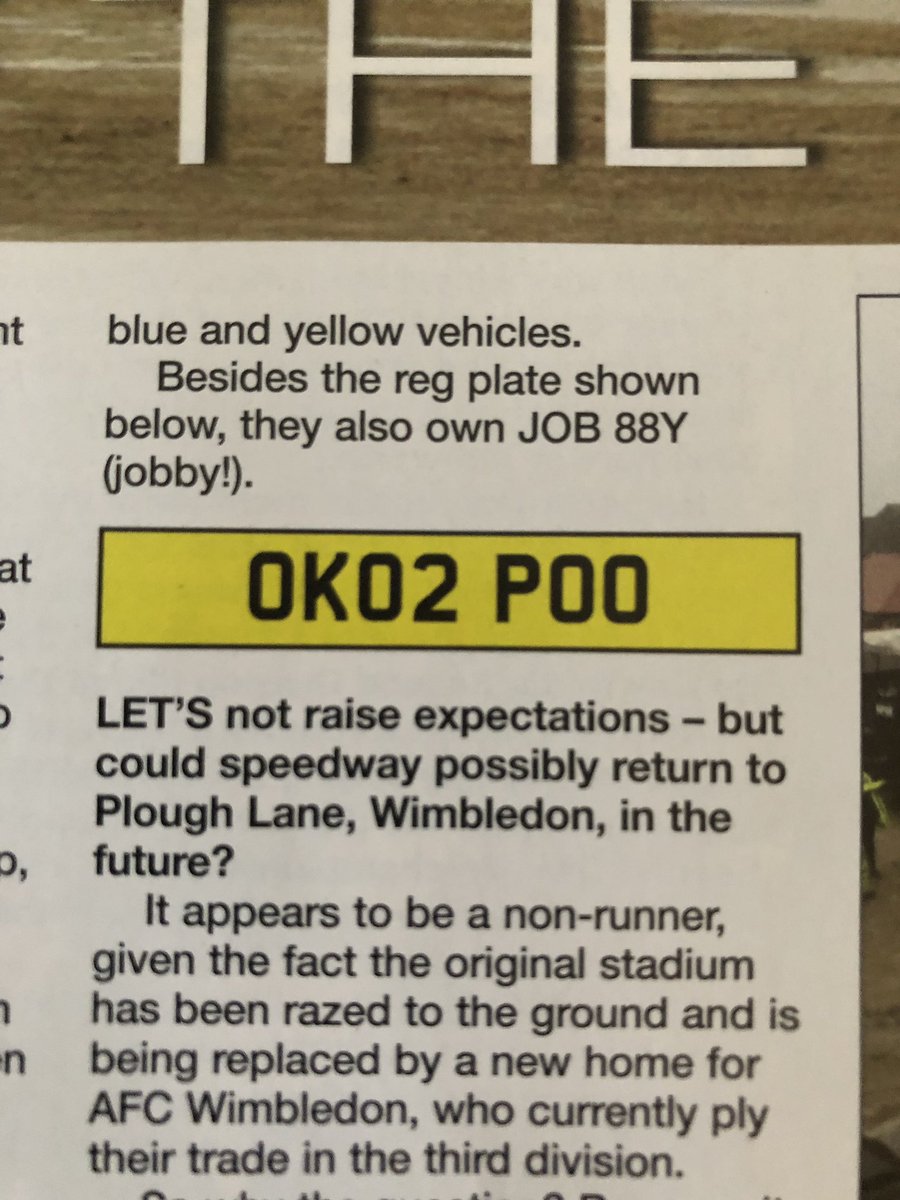 💩Great to see our number plates getting headlines again...this time in <a href="/speedwaystarmag/">Speedway Star</a> 

💩Grant Henderson Tankers keep the facilities flowing at all the big events.

💩GHT are No.1 for household &amp; business waste management. 
01698 284987.

💩wemovesh.it