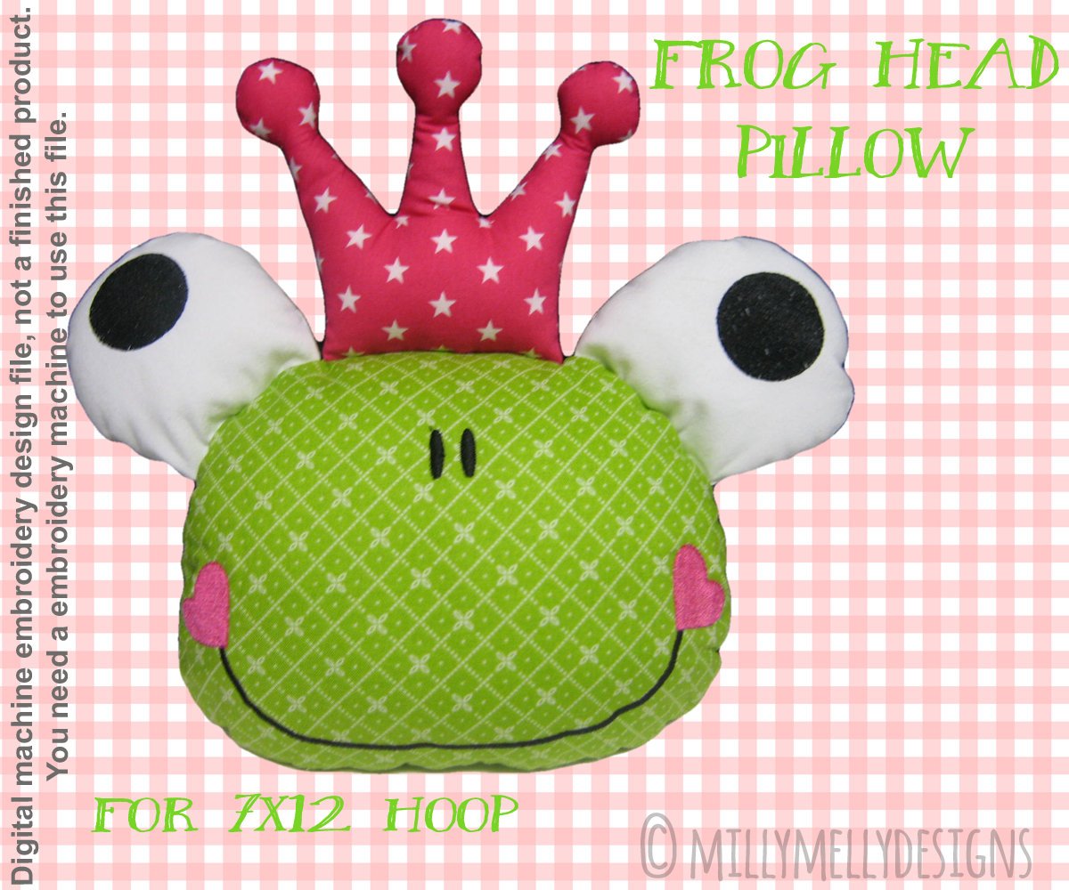 MillyMellyDesig's tweet photo. Excited to share the latest addition to my #etsy shop: FROGGY head 7x12 hoop - soft toy, pillow - ITH - In The Hoop - Machine Embroidery Design File, digital download https://t.co/Wv6W59wGkX #supplies #embroidery #ith #inthehoop #machineembroidery #sewing #5x7 #toy #cu https://t.co/MQDiFzyo98