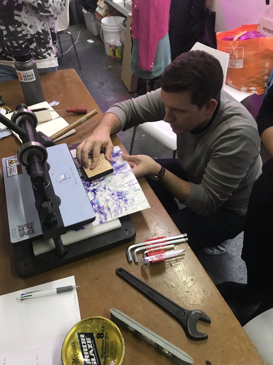 samgriffin_edu's tweet photo. We had such an amazing day of hands-on learning with #preciousplasticsshanghai! Excited to further embed plastic recycling into meaningful student &amp; community #design projects at #learnISB🐉+🐳=💪🏻🌏 https://t.co/EGcRRuHPlG