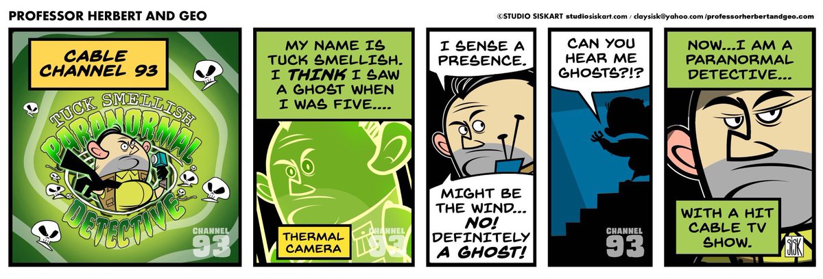 herbertandgeo's tweet photo. He's got a hit cable TV show! Read everyday at: https://t.co/GzXYk4qBYQ! #comics #comicstrip #GoComics #Comixology #cartooning #cartoonist #claysisk #siskart #studiosiskart #professorherbertandgeo https://t.co/mqN9We5MMv