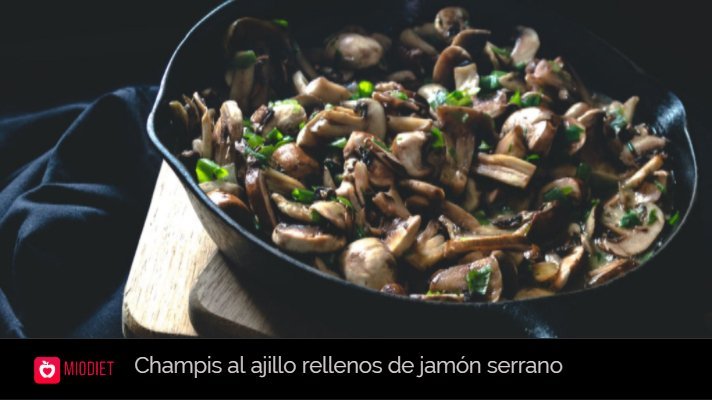 MioDietApp's tweet photo. Champis al ajillo rellenos de jamón serrano. https://t.co/ChmZkhqqCr https://t.co/Eq5frdOElC