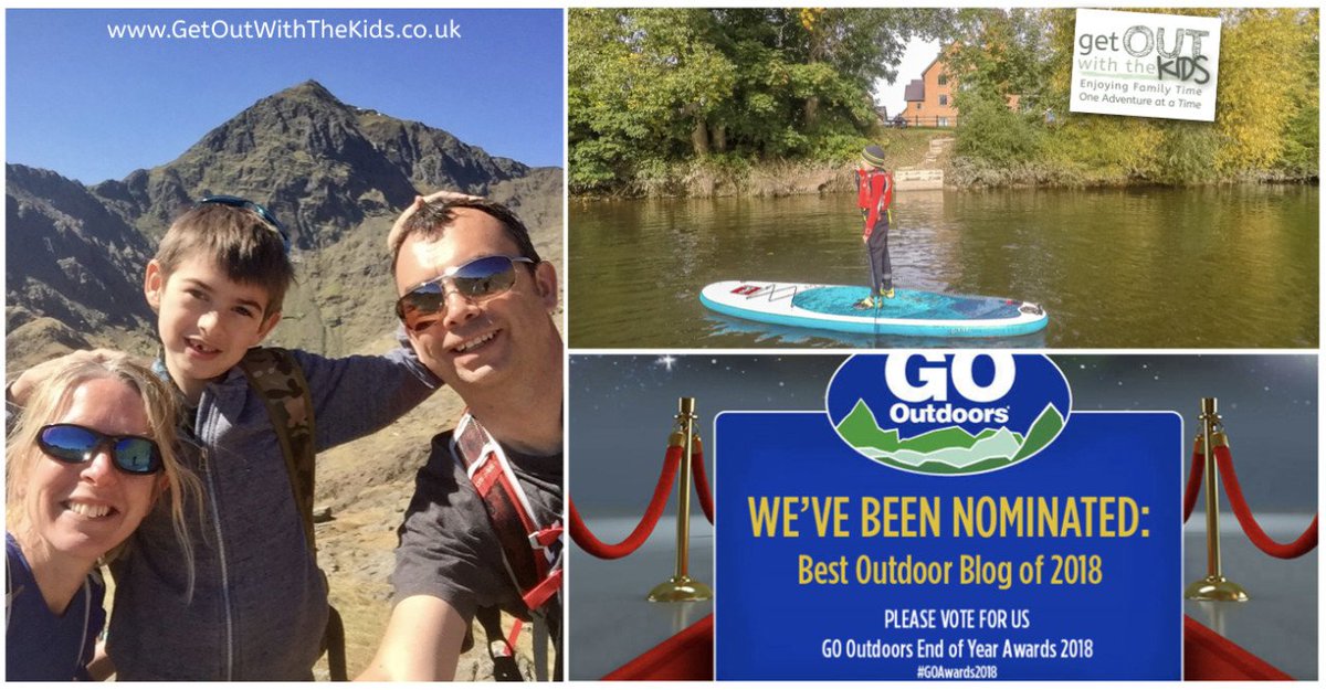 We need some Friday votes, please! Our blog 'Get Out With The Kids' has been shortlisted for a blogger award and we need some votes to win! If you like what we do please give us a vote here 
bit.ly/2SaIVD2 
Thank you #GOAwards2018 #GetOutside #awards #fridayfeeling