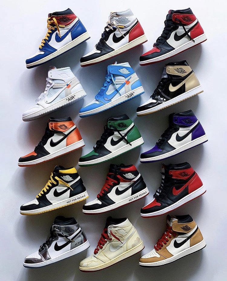 air jordan 1 all colours